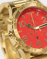 Nixon Men's 51-30 Chrono Gold/Red