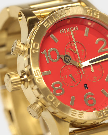 Nixon Men's 51-30 Chrono Gold/Red