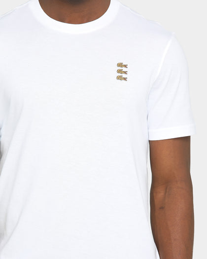 Lacoste Gold Triple Croc T-Shirt White