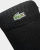 LACOSTE LOGO CREW SOCK BLACK