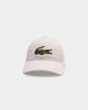 Lacoste Big Croc Cotton Cap White