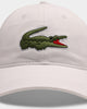 Lacoste Big Croc Cotton Cap White
