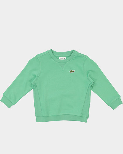 Lacoste Kids' Essential Crewneck Clover Green