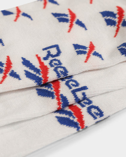 Reebok Men's No Show Sock 3 Pack White