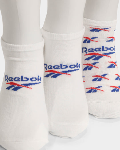 Reebok Men's No Show Sock 3 Pack White