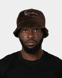 Karl Kani Signature Bucket Hat Dark Brown