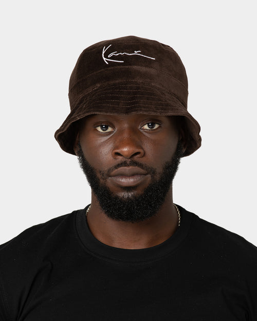 Karl Kani Signature Bucket Hat Dark Brown