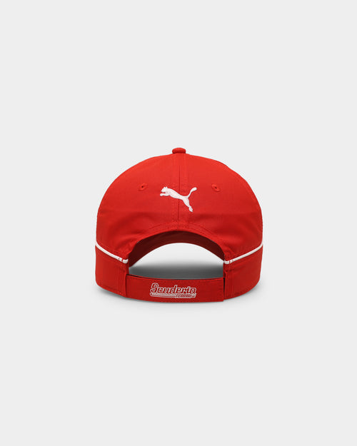 PUMA X Ferrari Motorsports Race Strapback Baseball Cap Rosso Corsa