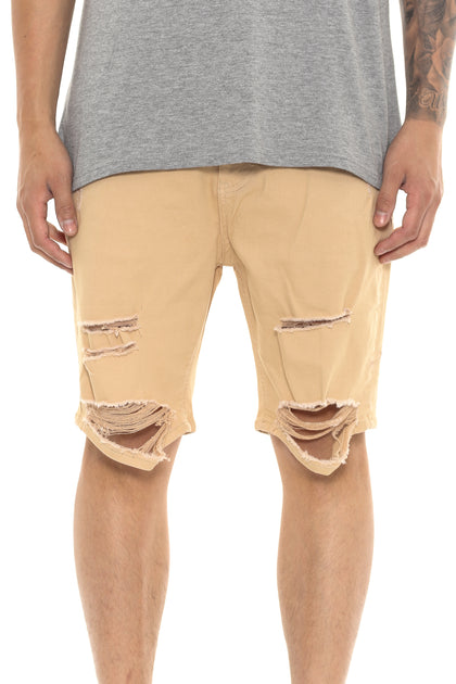 SM Thrashed Short Beige