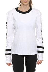 Dead Sports Crop Long Sleeve White