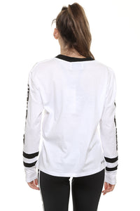 Dead Sports Crop Long Sleeve White
