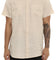 Saint Morta Martyr Linen Short Sleeve Button Up Off White