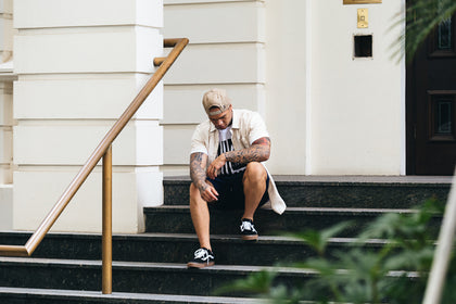 Saint Morta Martyr Linen Short Sleeve Button Up Off White