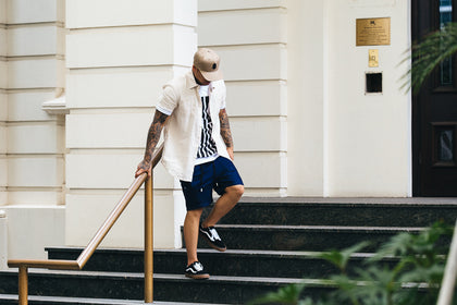 Saint Morta Martyr Linen Short Sleeve Button Up Off White