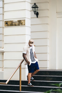 Saint Morta Martyr Linen Short Sleeve Button Up Off White