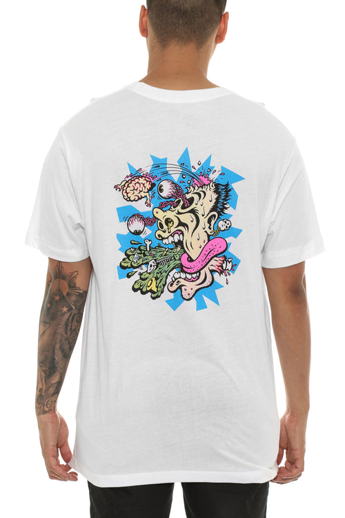 Santa Cruz Skate Barf Tee White
