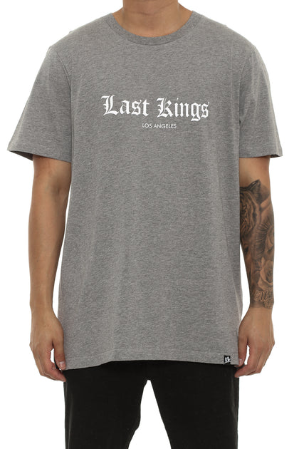 LK Old English 2 SS Tee Grey Heather