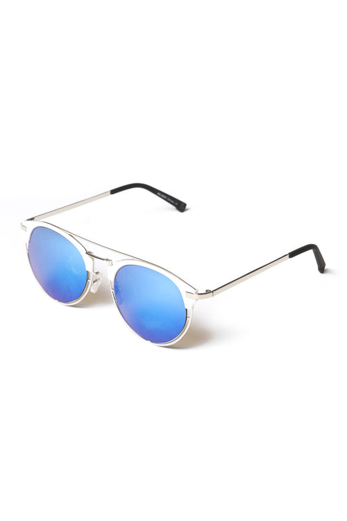 Yhf Los Angeles Day Fall Revo Sunglasses White/Blue