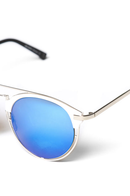 Yhf Los Angeles Day Fall Revo Sunglasses White/Blue
