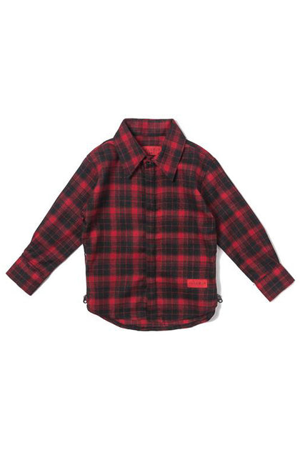 Haus of JR Chris L/S Flannel Black/Red