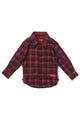 Haus of JR Chris L/S Flannel Black/Red