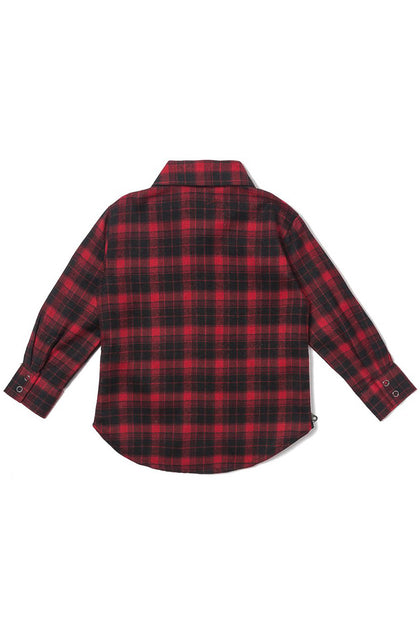 Haus of JR Chris L/S Flannel Black/Red