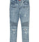 Haus of JR Clayton Distressed Biker Denim Light Blue
