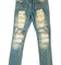 Haus of JR Clayton Distressed Biker Denim Vintage Indigo