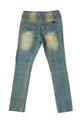 Haus of JR Clayton Distressed Biker Denim Vintage Indigo
