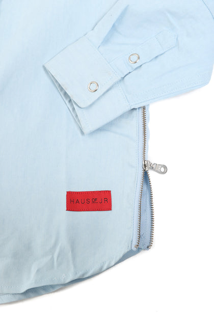 Haus of JR Cortez Button Up indigo