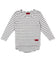 Haus of JR Keneth Inset Tee White/Grey