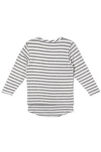 Haus of JR Keneth Inset Tee White/Grey