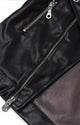 Haus of JR Lex Leather Biker Jacket Black
