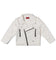 Haus of JR Lex Leather Biker Jacket White