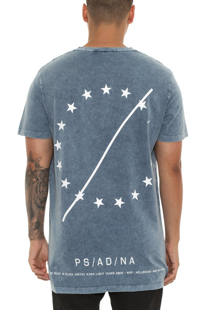 Nena and Pasadena Unified Tall Tee Acid Blue