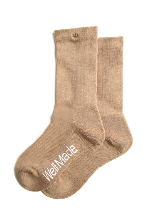 Well Made Daily Socks Camel