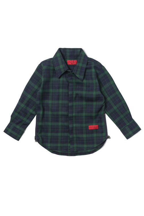 Haus of JR Chris L/S Flannel Navy/Green