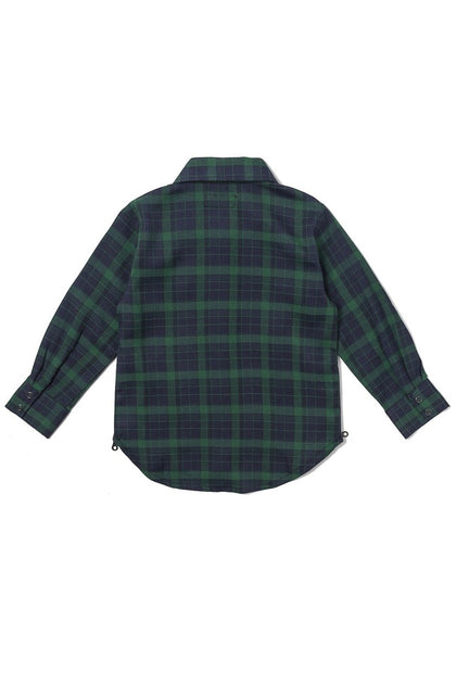 Haus of JR Chris L/S Flannel Navy/Green