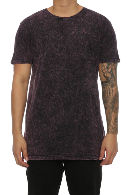 Silent Theory Acid Tall Tee Dark Burgundy
