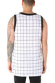 EPTM SQ Bottom Long Tank White/Black