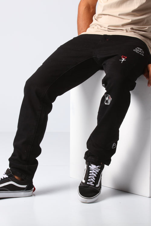 Detache Hornet 5 Pocket Jean Black