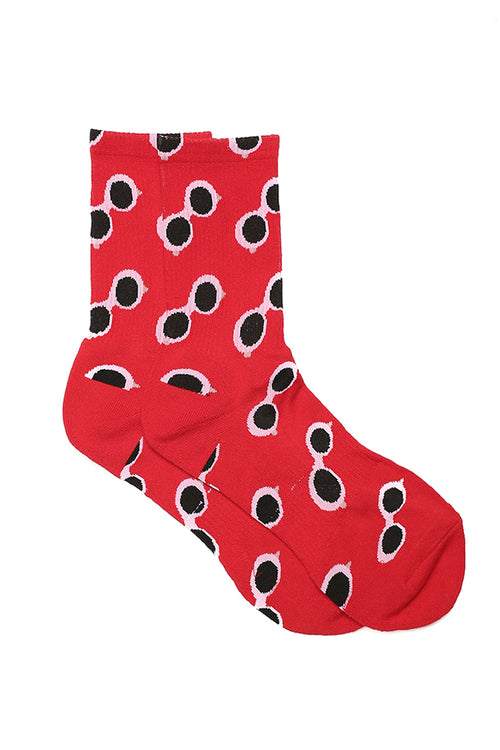Goat Crew Pump Gang Socks Red