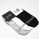 Carré Core No-Show Sock 3 Pack White/Black/Grey