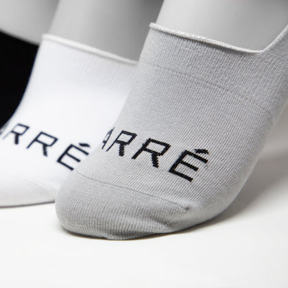 Carré Core No-Show Sock 3 Pack White/Black/Grey