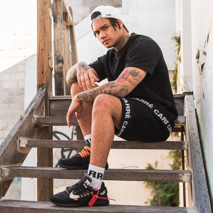 Carré Signal Lo-Cut Socks White