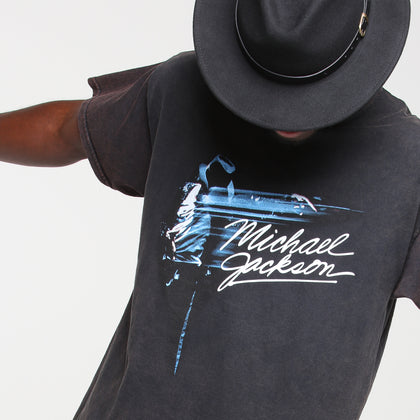 Michael Jackson Moonwalk Tee Black