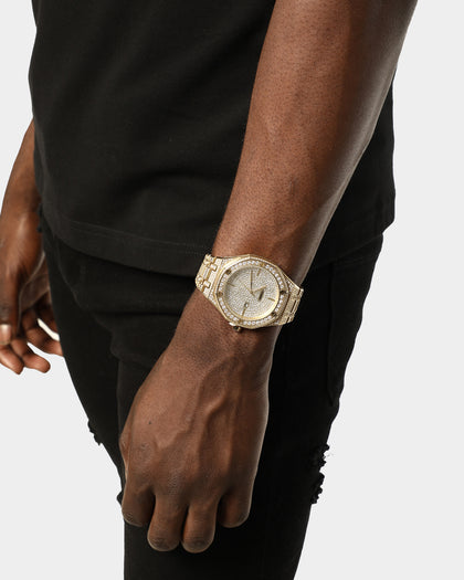 Saint Morta Premierre Watch Iced Gold