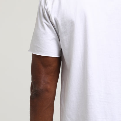 Well Made Raw Edge Tee White