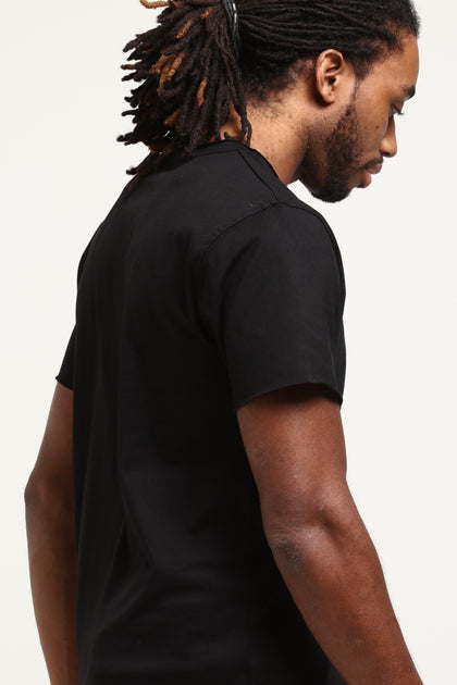 Well Made Raw Edge Tee Black