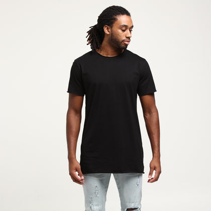 Well Made Raw Edge Tee Black